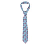 Hceaatb Men'S Ties Easter Egg Flower Color Bow Necktie Unisex Satin Printed Thin Ties For Business, Weddings, Proms, Parties, Graduation