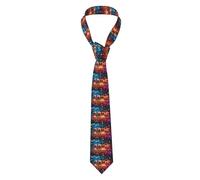 Hceaatb Men'S Ties Happy New 2025 Year Bow Necktie Unisex Satin Printed Thin Ties For Business, Weddings, Proms, Parties, Graduation