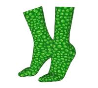 Hceaatb Men'S Women'S Crew Socks Green Fresh Peas Casual Athletic Socks Cute Fun Sockings For Hiking Sports Running