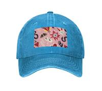 Hceaatb Unisex Washed Denim Baseball Cap Weird Funny Pattern Retro Adjustable Dad Hats Golf Hat for Men Women Caps Dad Trucker