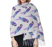 Hceaatb Women'S Scarf Parrot Cute Pet Fashion Winter Ladies Scarves Winter Warm Shawl Scarves Cashmerette Fringed Scarf