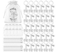 HCEWSBFD 30 Sets Theatre Keychain Drama Mask Gift Musical KeyChain Comedy Tragedy Actress Director Theatre Party Supplies Drama Lover with Thank You Card Organza Bag for Theater Teacher
