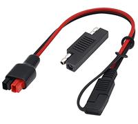 HCFeng 12AWG SAE to an-der-Son Cable Solar to SAE Extension Adapter with 1 SAE Polarity Reverse Solar Power Connector Kits for Go-al/Ze-ro Ye-ti/Su-ao-ki/Solar Generator [1Ft/30cm]