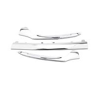 HCGLED Front Bumper Lip Splitter Spoiler Front Bumper Lower Lip Chrome Trim Left Right Body Kit For Mercedes For Benz Class C W205 2014 2015 2016 2017 2018 (Color : 1 set 2)