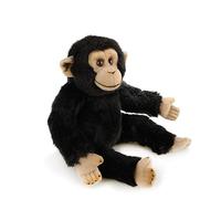 HCGX 11.8" Realistic Chimpanzee Plush Toy,Soft Stuffed Animal,Cute Monkey Plushie
