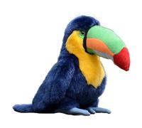 HCGX 11.8" Toucan Plush Toy, Cute and Colorful Bird Stuffed Animal with Rainbow Beak,Soft Cuddly Plushie(Ramphastos toco)