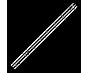 HCGX 3-Piece LED Backlight Strips for 40-inch TV, Replacement for LT-40R500U LT-40C750, A/B Type, Part #VES400UNDS-2D-N12(3 PCS for 1 TV)