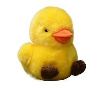 HCGX 7.9" Cute Yellow Duck Plush Toy, Soft Stuffed Duckling Animal, Cuddly Plushie