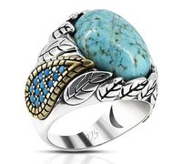 HCGX 925 Silver Engraved Ring - Handmade Handcrafted, Hip Hop Rock(11)