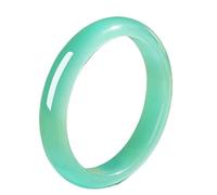 HCGX Eye Bangle Bracelet for Women Green Pink Translucent Stone Ring(Sz0124,62mm)