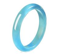 HCGX Eye Bangle Bracelet for Women Green Pink Translucent Stone Ring(Sz0127,58mm)