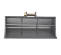 HCGX Metal ditch clearing large bucket S020-001 for 1/14 RC E010 E111 EC160E wide(Big Bucket)