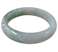 HCGX Real Jade Bangle Bracelet for Women Burmese Green Jadeite