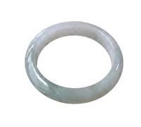 HCGX Real Jade Bangle Bracelet for Women Burmese Green Jadeite(53mm)