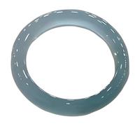 HCGX Real Jade Bangle Bracelet for Women Burmese Icy Blue Jadeite