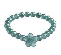 HCGX Real Jade Bracelet for Women Blue Green Jadeite Bangle
