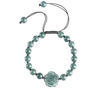 HCGX Real Jade Bracelet for Women Blue Green Jadeite Bangle