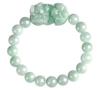 HCGX Real Jade Bracelet for Women Green Jadeite Pixiu Bangle