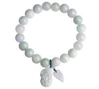 HCGX Real Jade Bracelet for Women Green Jadeite Pixiu Bangle