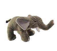 HCGX Simulation Animal World Amazon Jungle Elephant Gray Asian Plush Doll 's Early Education Gift(Elephas maximus Linnaeus)