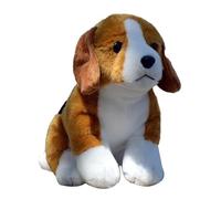 HCGX Simulation Cute Beagle Plush Toy Puppy Doll Soft And Gift For