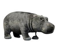 HCGX Simulation Hippopotamus Cute Plush Toy Doll Soft