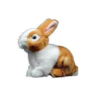 HCGX Simulation Yellow Cute Dutch Rabbit Plush Toy Soft Doll Bunny Gift