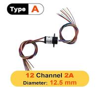 HCGX Slip Ring 12 Channel 2A .5mm Conductive Brushless Gimbal Electric Collector(MSM 12-12A)