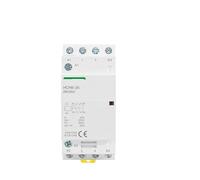 HCH8-25 Automatic Household Contactor- 4P 25A 4NO 4NC 2NO2NC AC DC 24V 110V 220V Modular Contactor- Guide Type(4P 25A 2NO2NC AC110V)