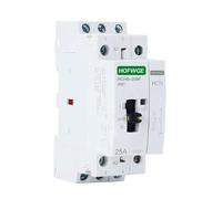 HCH8-25M 2P 25A 220V Din Rail Household AC Modular Contactor With Manual Control Switch 2NO 1NO1NC or 2NC(2P 25A 1NO1NC 230V)