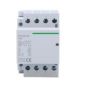 HCH8s-63 Modular Contactor 4P 63A 4NO 4NC 2NO2NC 380V 220V 110V AC 24V Automatic Household Contactor Din Rail Type ICT 50/60Hz(4P 63A 4NO AC230V)