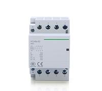 HCH8s-63 Modular Contactor 4P 63A 4NO 4NC 2NO2NC 380V 220V 110V AC 24V Automatic Household Contactor Din Rail Type ICT 50/60Hz 1Pcs(4P 63A 2NO2NC AC110V)