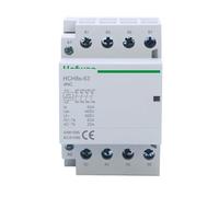 HCH8s-63 Modular Contactor- 4P 63A 4NO 4NC 2NO2NC 380V 220V 110V AC 24V Automatic Household Contactor- DIN Rail Type ICT 50/60Hz(4P 63A 4NC DC24V)