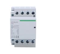 HCH8s-63 Modular Contactor 4P 63A 4NO 4NC 2NO2NC 380V 220V 110V AC 24V Automatic Household Contactor Din Rail Type ICT 50/60Hz(4P 63A 4NO AC110V)