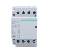 HCH8s-63 Modular Contactor 4P 63A 4NO 4NC 2NO2NC 380V 220V 110V AC 24V Automatic Household Contactor Din Rail Type ICT 50/60Hz(4P 63A 4NC AC230V)