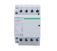 HCH8s-63 Modular Contactor- 50Hz 60Hz 4P 63A 4NO 4NC 2NO2NC 220V 110V 24V Automatic DC Household Contactor- DIN Rail Type ICT(4P 63A 2NO2NC AC110V)