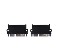 HCHDTDT 5Gbps SFF 8482 SAS to SATA 180 Degree Angle Adapter Converter Straight Head Portable Durable for PC(2PCS)