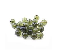 HCHL Decorative Stone, 10mm Natural Crystal Loose Beads Czech Moldavite Single Bead Natural Gemstone Elastic Bracelet