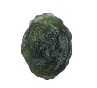 HCHL Moldavite stone, Real Raw Moldavite 1pcs Green Moldavite Czech Meteorite Glass Rough Stone Crystal Energy Stone Moldavite crystal jewelry, women's jewelry (Size : 20-22g)