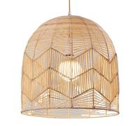 HCIPJQY Cafe Bar Pendant Lights Bohemian Modern Hanging Light Ceiling Chandelier Home Decor Woven Hanging Lamps Rattan Woven Bedroom Lighting Kitchen Island Living Room Lamp Shades