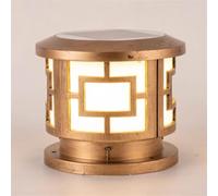 HCIPJQY European Solar Light with Pier Mount Base Dusk to Dawn