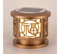 HCIPJQY European Solar Light with Pier Mount Base Dusk to Dawn