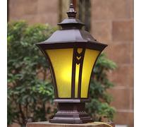 HCIPJQY European Style Column Lighting Waterproof Pole Lights Vintage Garden Decoration Post Light with Pier Mount Base Hard Wired Pillar Lights Warm Posts Lamp for Patio Driveway Entrance