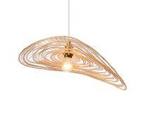 HCIPJQY Hanging Light Fixture Creative Rattan Pendant Light Nordic Living Room Flush Mount Lighting Fixture Handmade Woven Hanging Lamp for Dining Room Kitchen Island Foyer