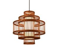 HCIPJQY Large Bamboo Pendant Light Fixtures Ceiling with Cord,Retro Decor | Chinese Style Vintage Chandelier Lights for Living Room Bar Cafe Living Room,Industrial Lantern 47in Adjustable cord