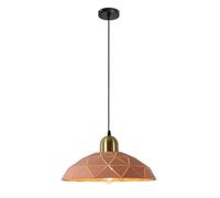 HCIPJQY Luxury Pendant Lights Unique Living Room Pendant Lighting Fixtures with 15.7in Lamp Shade Geometric Gold Accent Hanging Lights Dining Table Industrial Hanging Lamp in Red