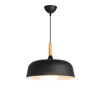 HCIPJQY Matte Black Industrial Ceiling Lighting Minimalist Office Semi-Flush Mount Ceiling Light Nordic E27 Chandeliers Hanging Light Fixtures for Kitchen Dining Bedroom Hallway Bar(1Pack)