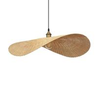 HCIPJQY Minimalist Ceiling Lamp Nordic Style Lampshade Hanging Ceiling Lamp Bamboo Rattan Hand Woven Pendant Lamp for Restaurant Bedroom Living Room Cafe Shop Large Hanging Light Fitting