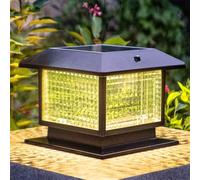 HCIPJQY Solar Powered Outside Modern Post Lamps Dusk to Dawn for Patio