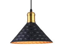 HCIPJQY Yellow Lighting Fixture for Homes Cone Hammered Metal Pendant Hanging Lamp Modern Hardwired Ceiling Chandelier Restaurant Shop Bar Hallway Balcony Pendant Light Fixtures
